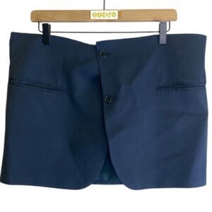 NASTY GAL navy blue vintage blazer skirt / WMS M